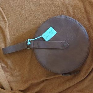 NWT Universal Thread Faux Leather Round Purse in Cognac